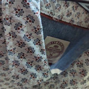 Fat Face Mens Buttom Down Short Sleeve Shirt Size Large